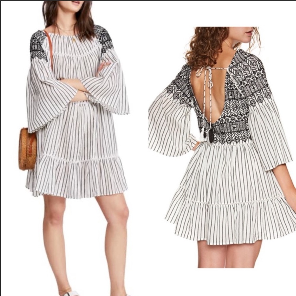 Free People Boho Embroidered Dress - Picture 12 of 12